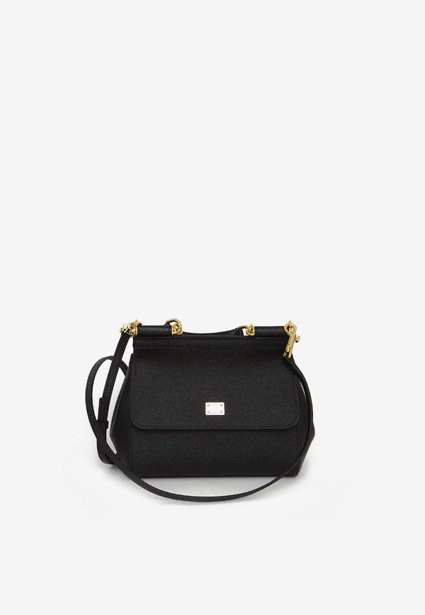 Medium Sicily Top Handle Bag in Dauphine Leather