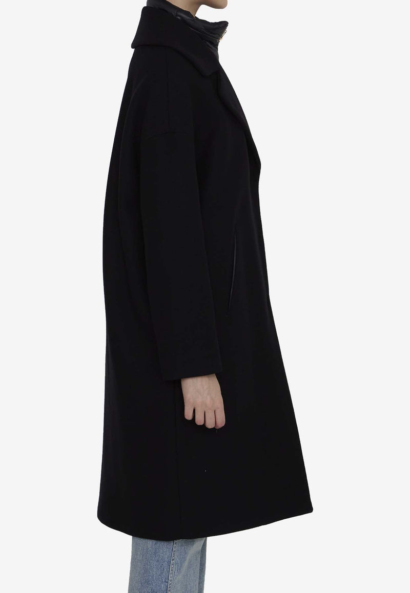 Wool and Nylon Long Coat