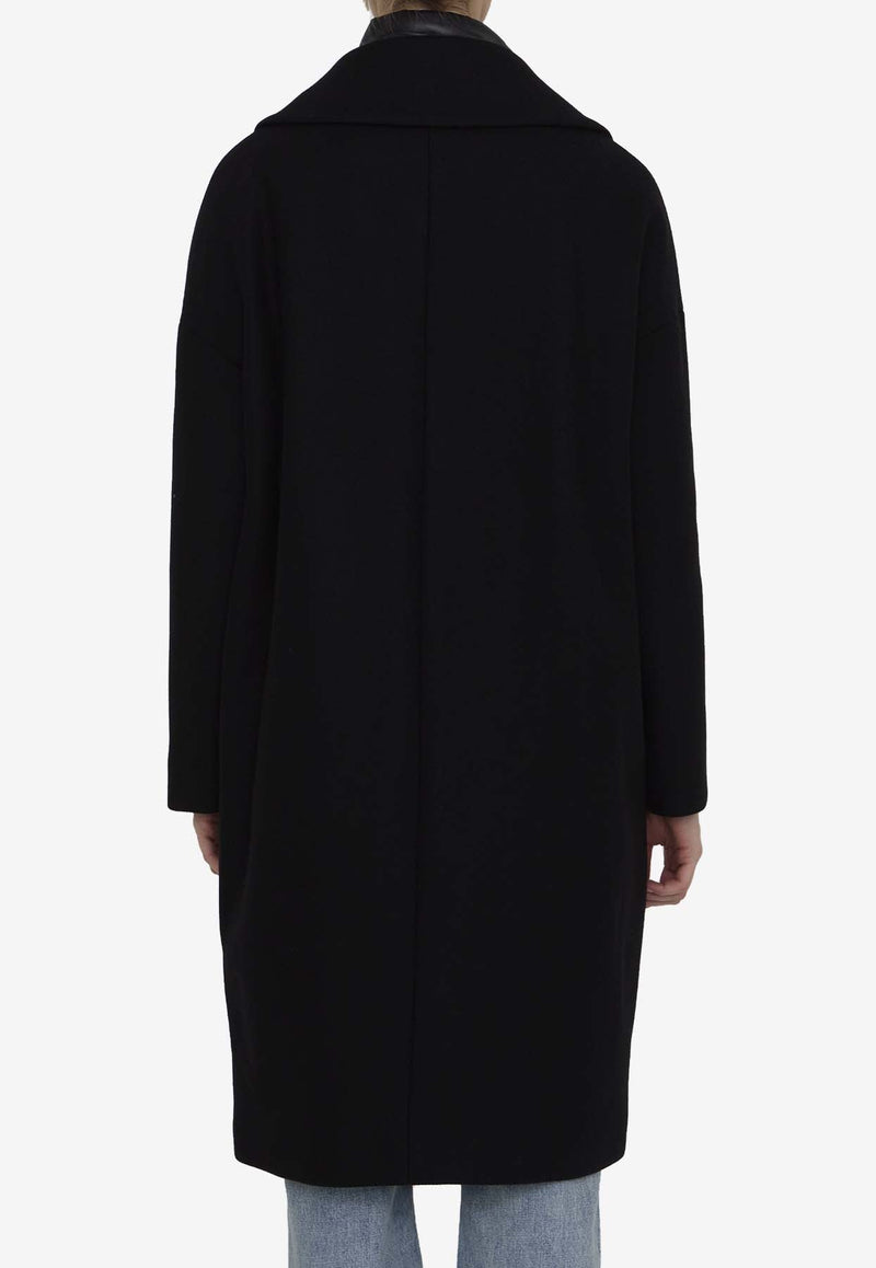 Wool and Nylon Long Coat