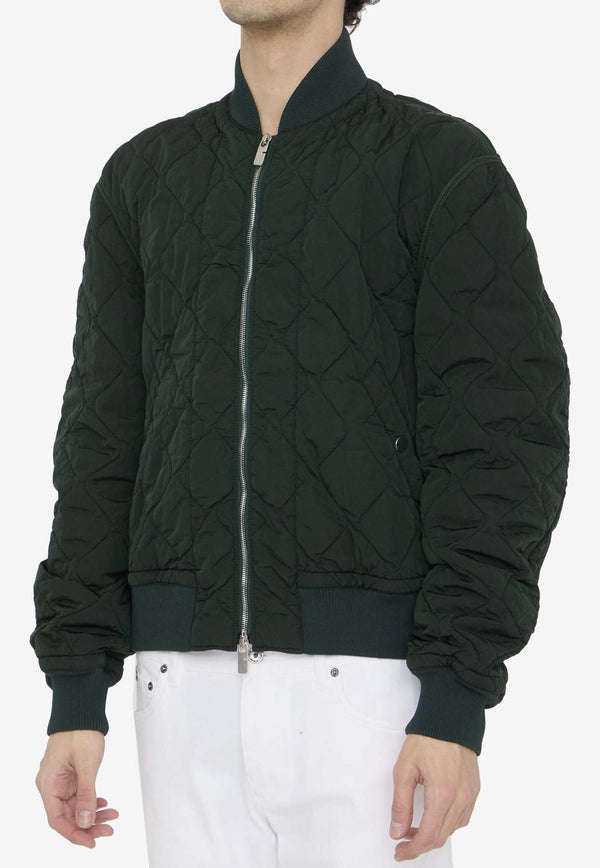 Quilted Bomber Jacket