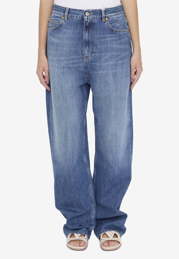 High-Rise Wide-Leg Jeans