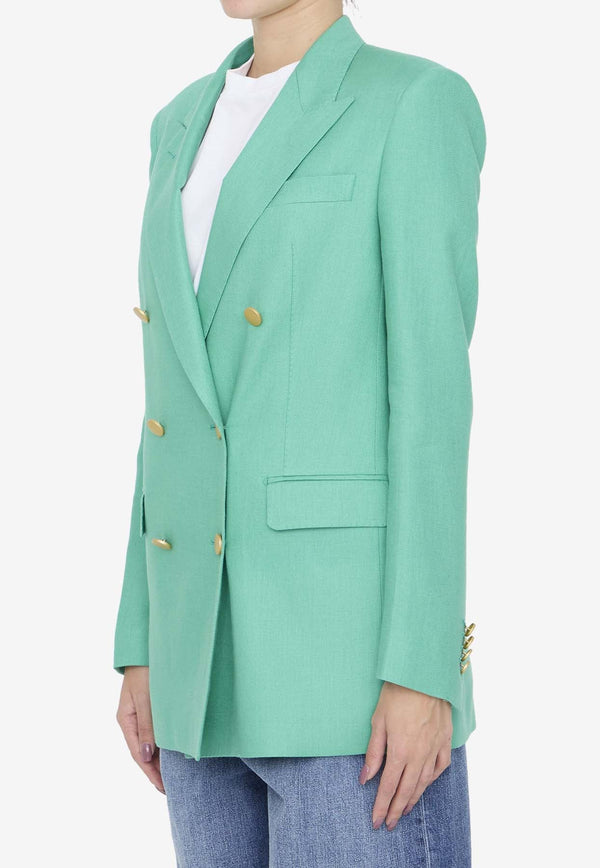 Jasmine Double-Breasted Linen Blazer