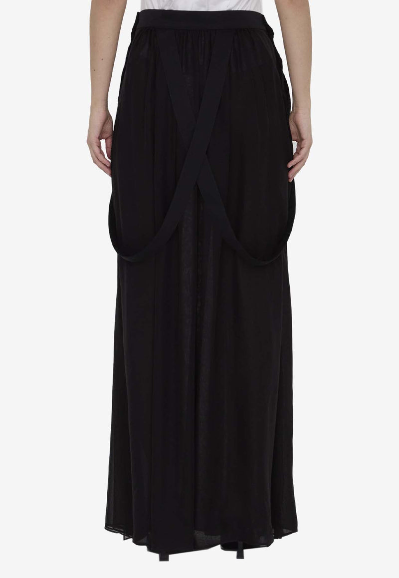 Jedy Silk Chiffon Maxi Skirt