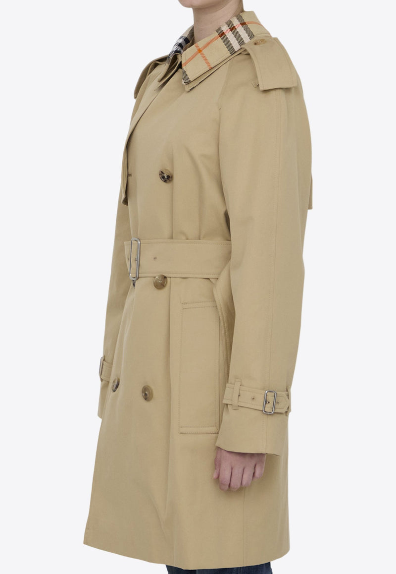 Double-Breasted Belted Trench Coat