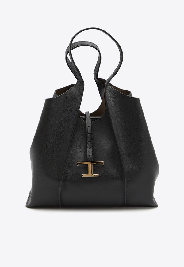 Medium T Timeless Leather Tote Bag