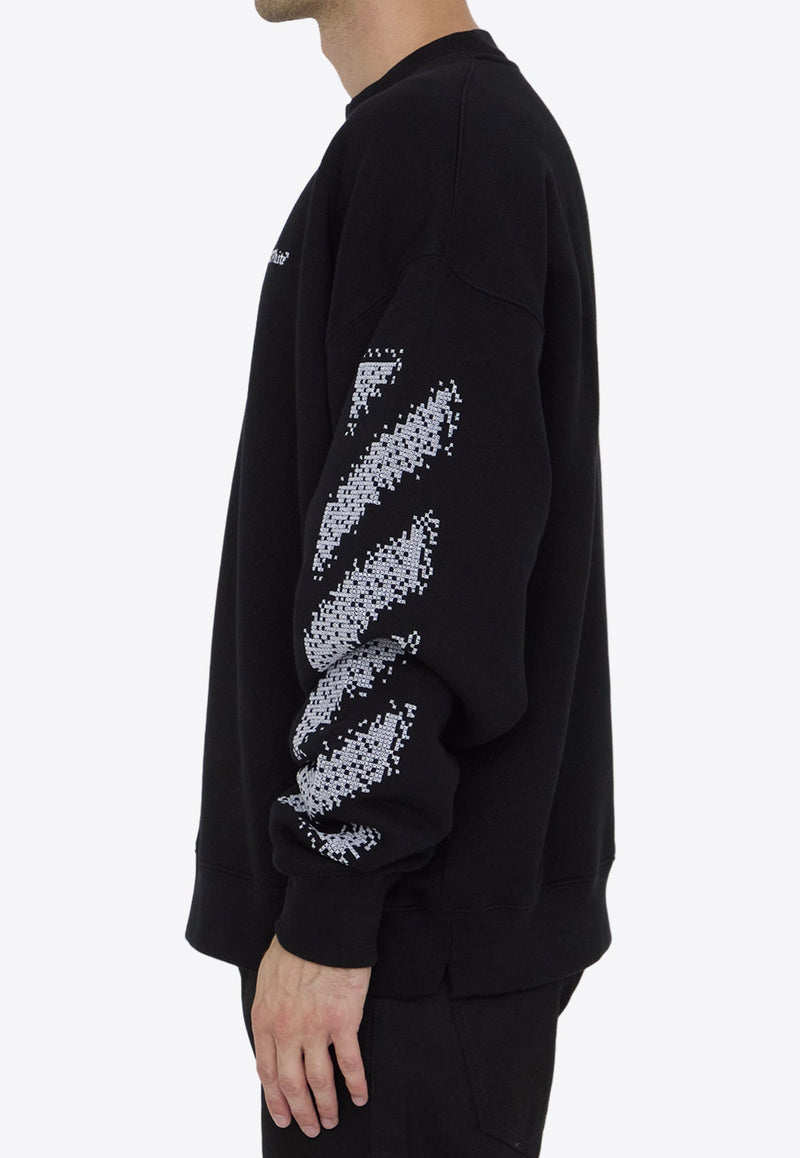 Pixel Diag Crewneck Sweatshirt