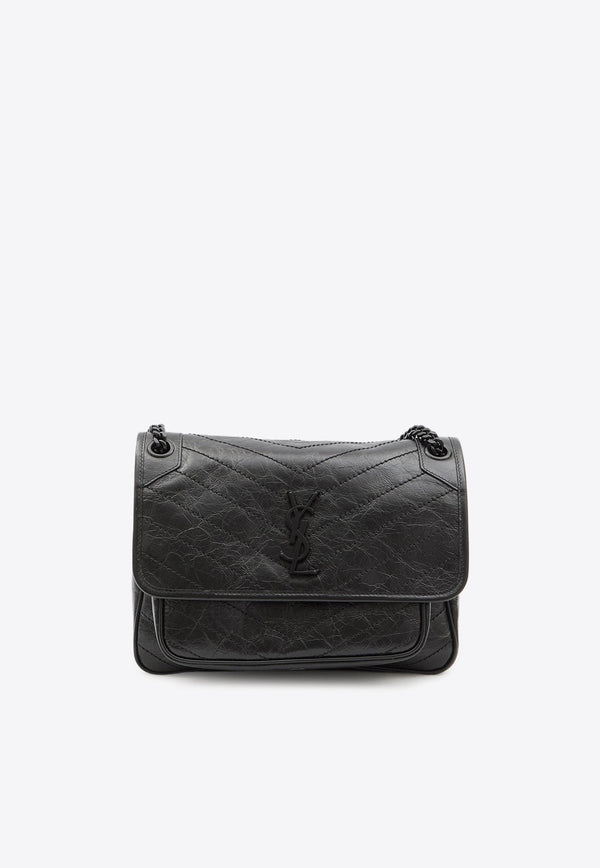 Medium Niki Leather Shoulder Bag