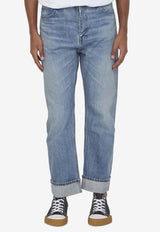 Straight-Leg Basic Jeans