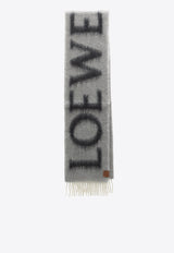 Wool and Mohair Logo Scarf