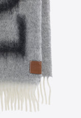 Wool and Mohair Logo Scarf