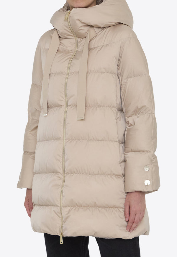 Hooded Zip-Up Down Jacket