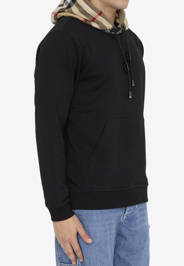 Check Hood Hooded Sweatshirt