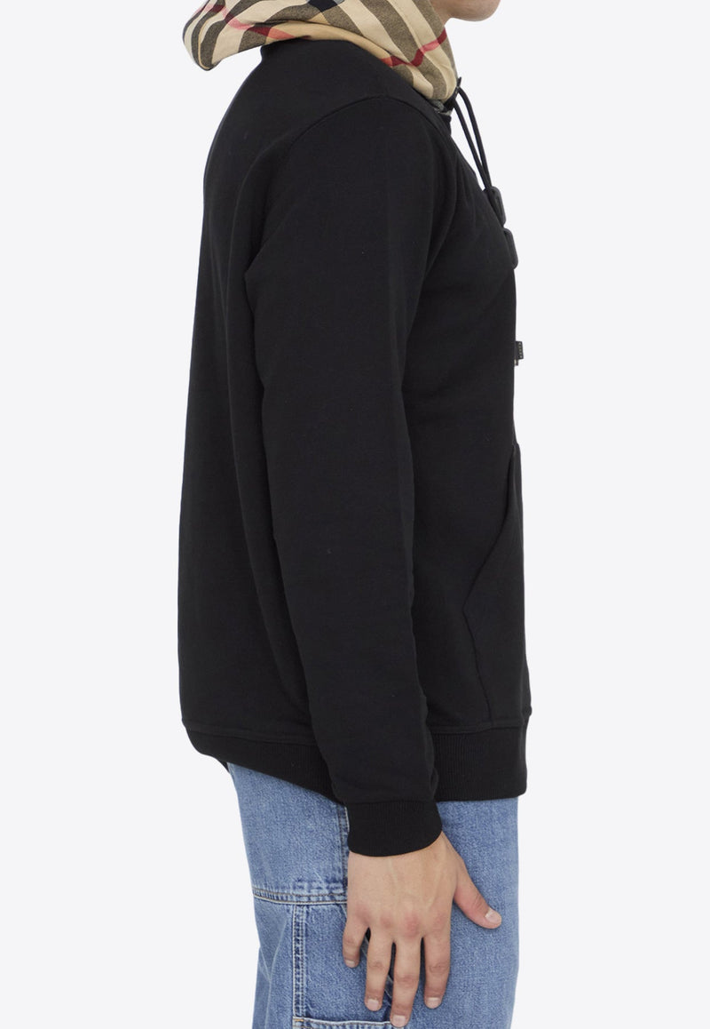 Check Hood Hooded Sweatshirt