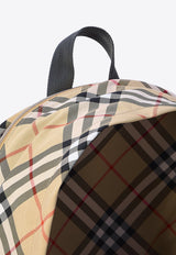 Vintage Check Pattern Backpack