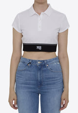 Cheerleader Cropped Polo T-shirt