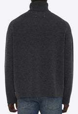 Four Stitches Turtleneck Wool Sweater