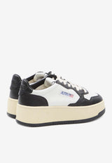 Medalist Leather Platform Sneakers