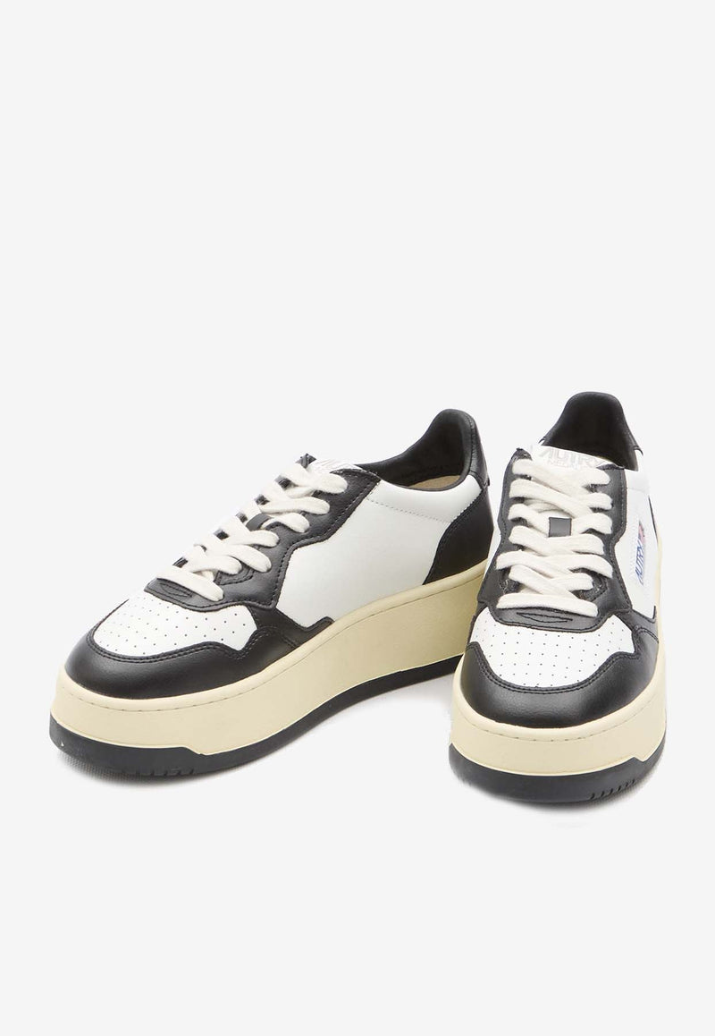 Medalist Leather Platform Sneakers