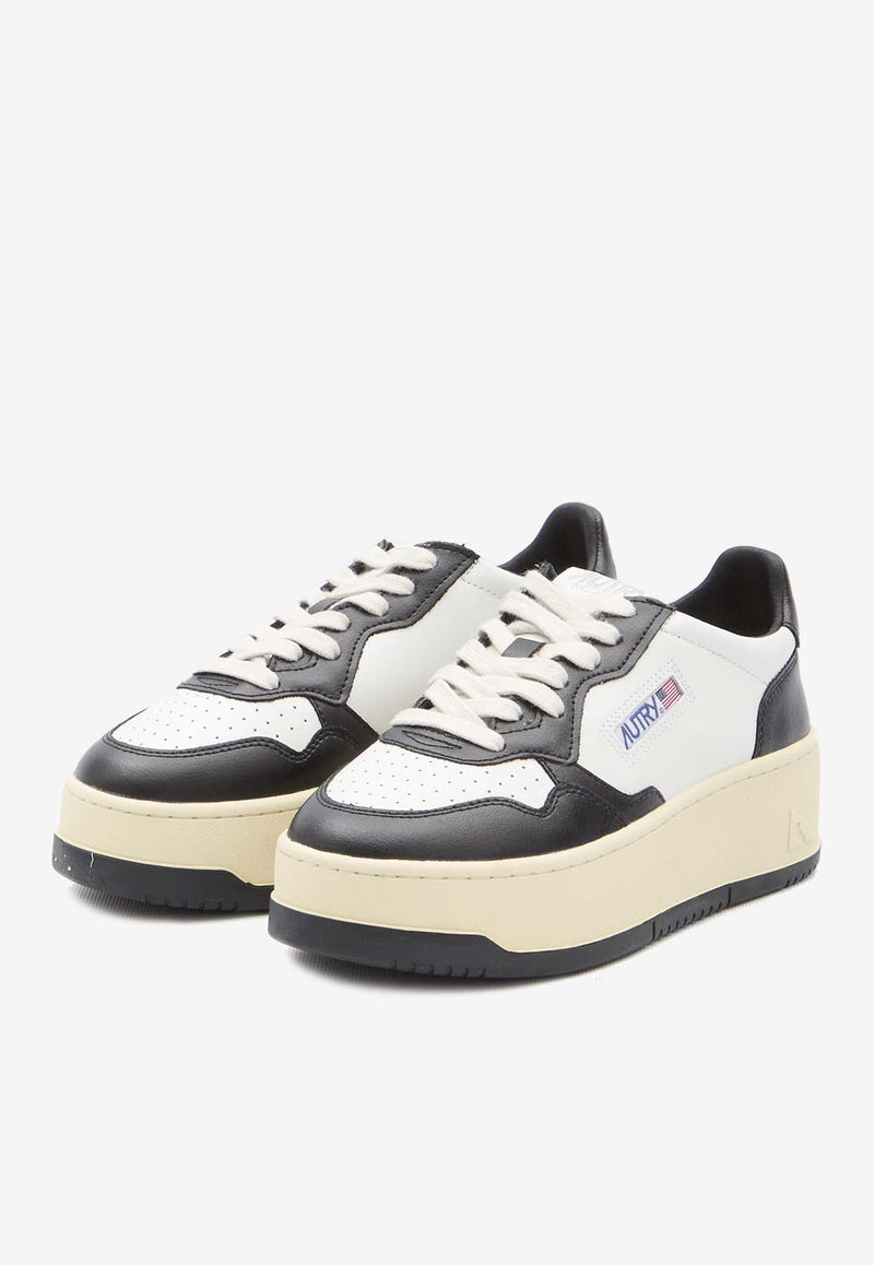 Medalist Leather Platform Sneakers