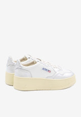 Medalist Leather Platform Sneakers