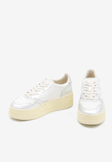 Medalist Leather Platform Sneakers