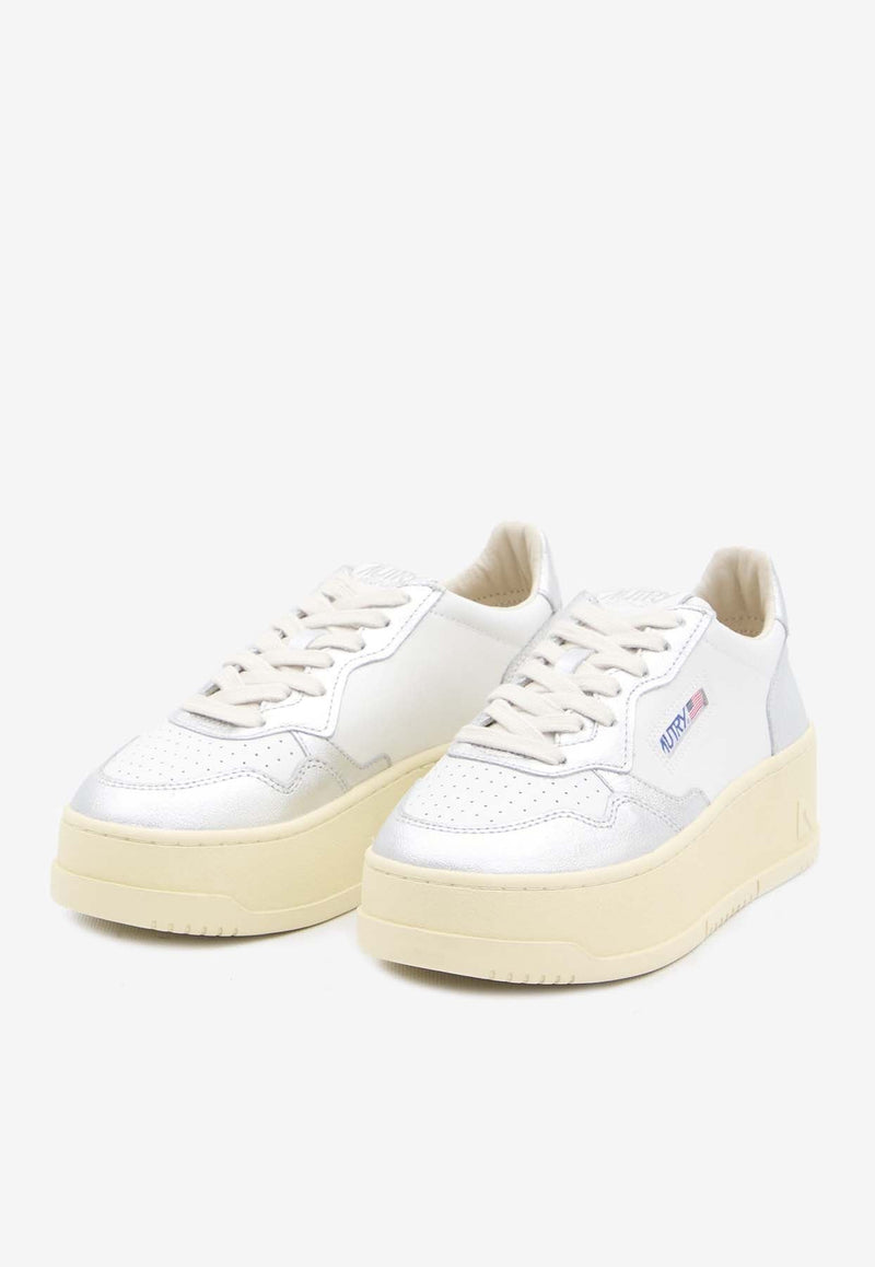 Medalist Leather Platform Sneakers