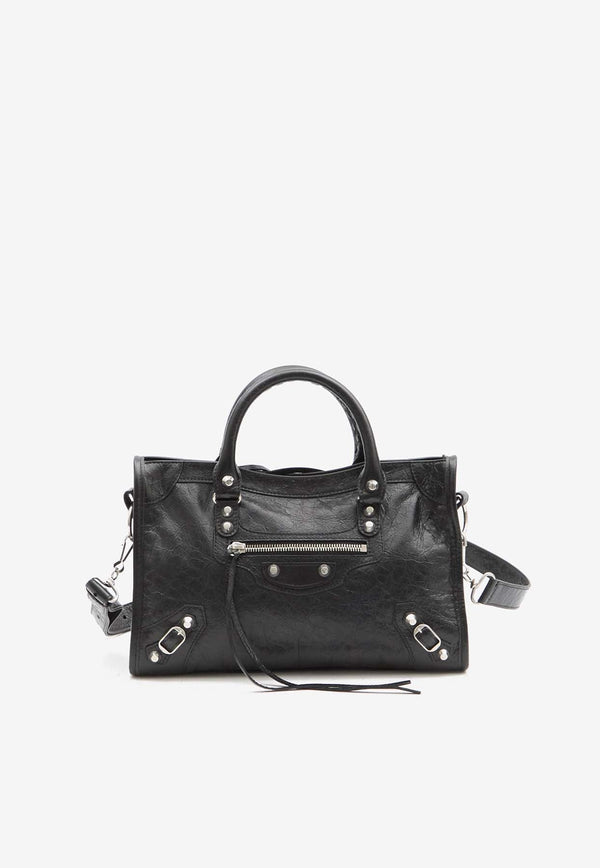 Small Le City Top Handle Bag in Nappa Leather