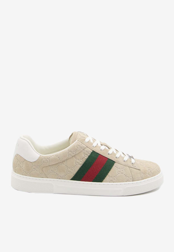 Ace GG Suede Low-Top Sneakers