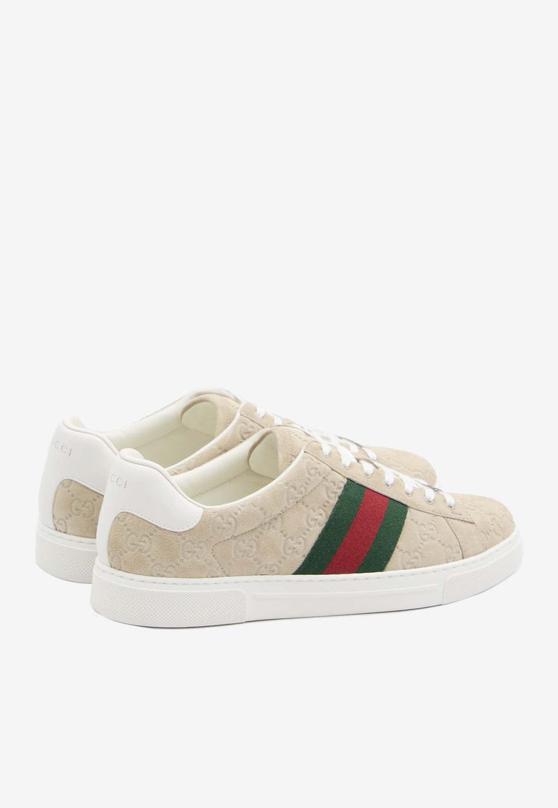 Ace GG Suede Low-Top Sneakers