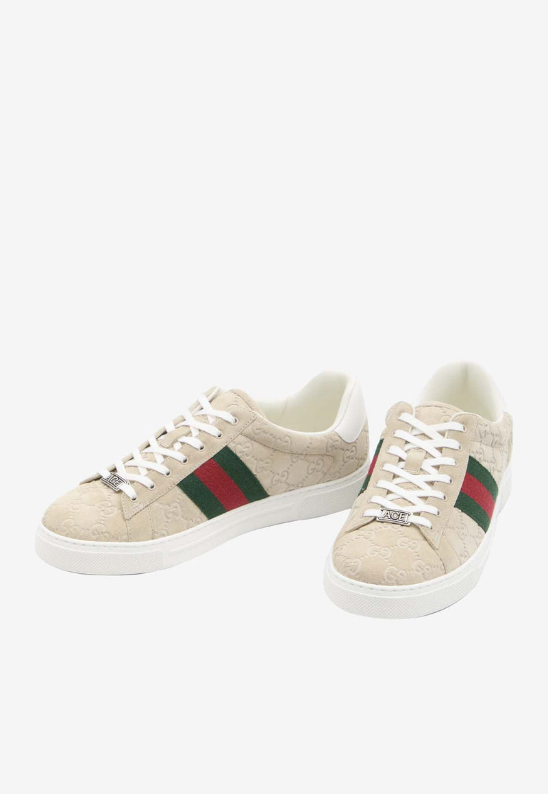 Ace GG Suede Low-Top Sneakers