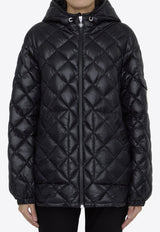 Quilted Zip-Up Hooded Jacket