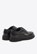 Brushed Leather Brogue Shoes