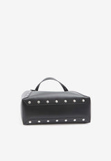 Large Studded Logo Tote Bag