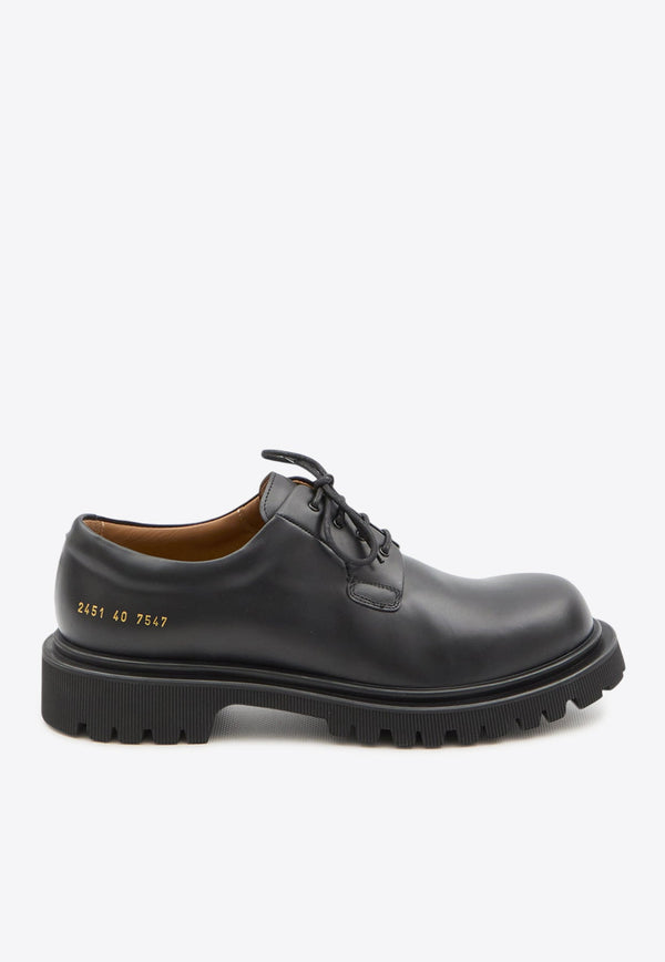 Chunky Leather Derby Shoes