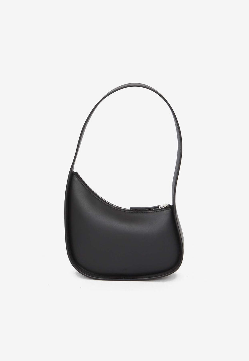 Half Moon Leather Shoulder Bag