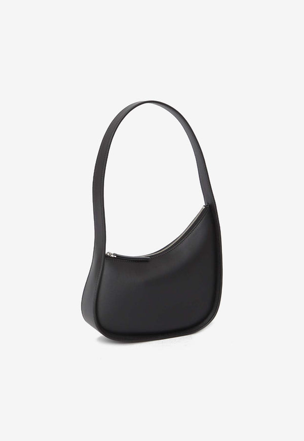 Half Moon Leather Shoulder Bag