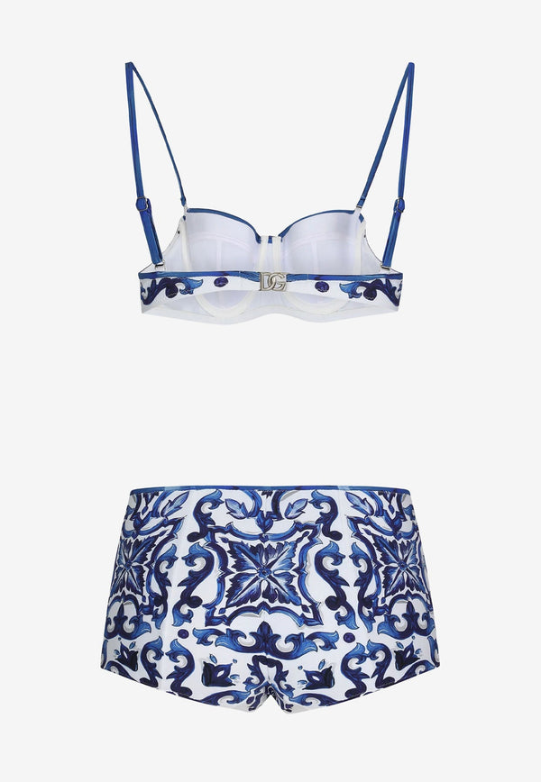 Majolica Print Balconette Bikini Set