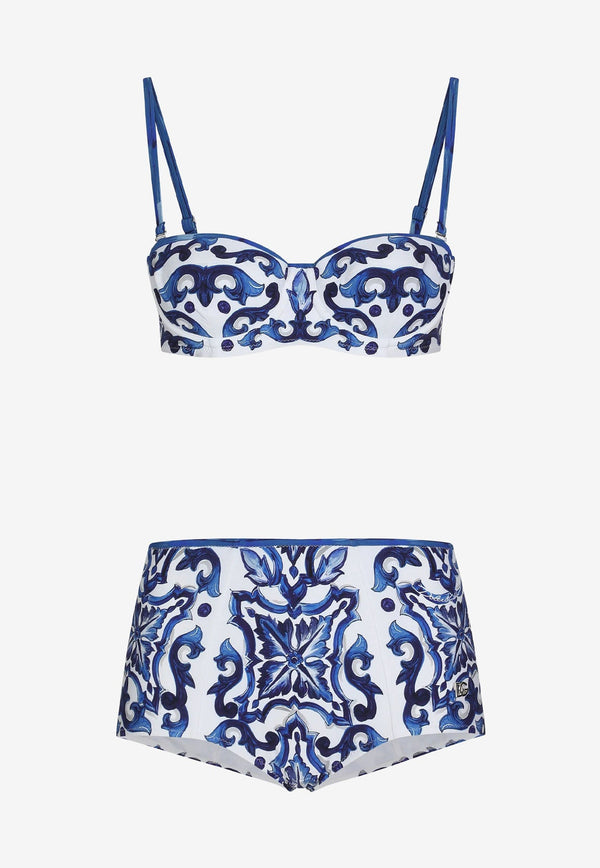 Majolica Print Balconette Bikini Set