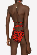 Leopard-Print One-Piece Swimsuit