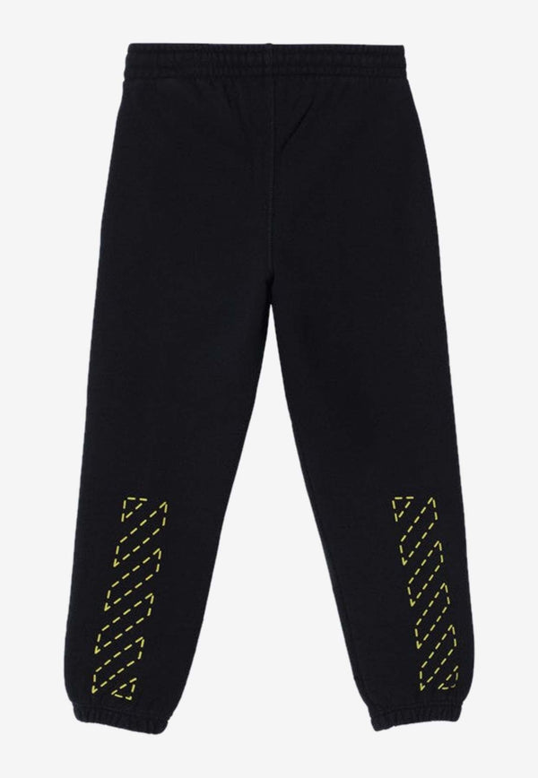 Boys Logo Lettering Track Pants