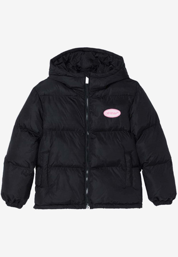 Girls Logo Patch Padded Jacket