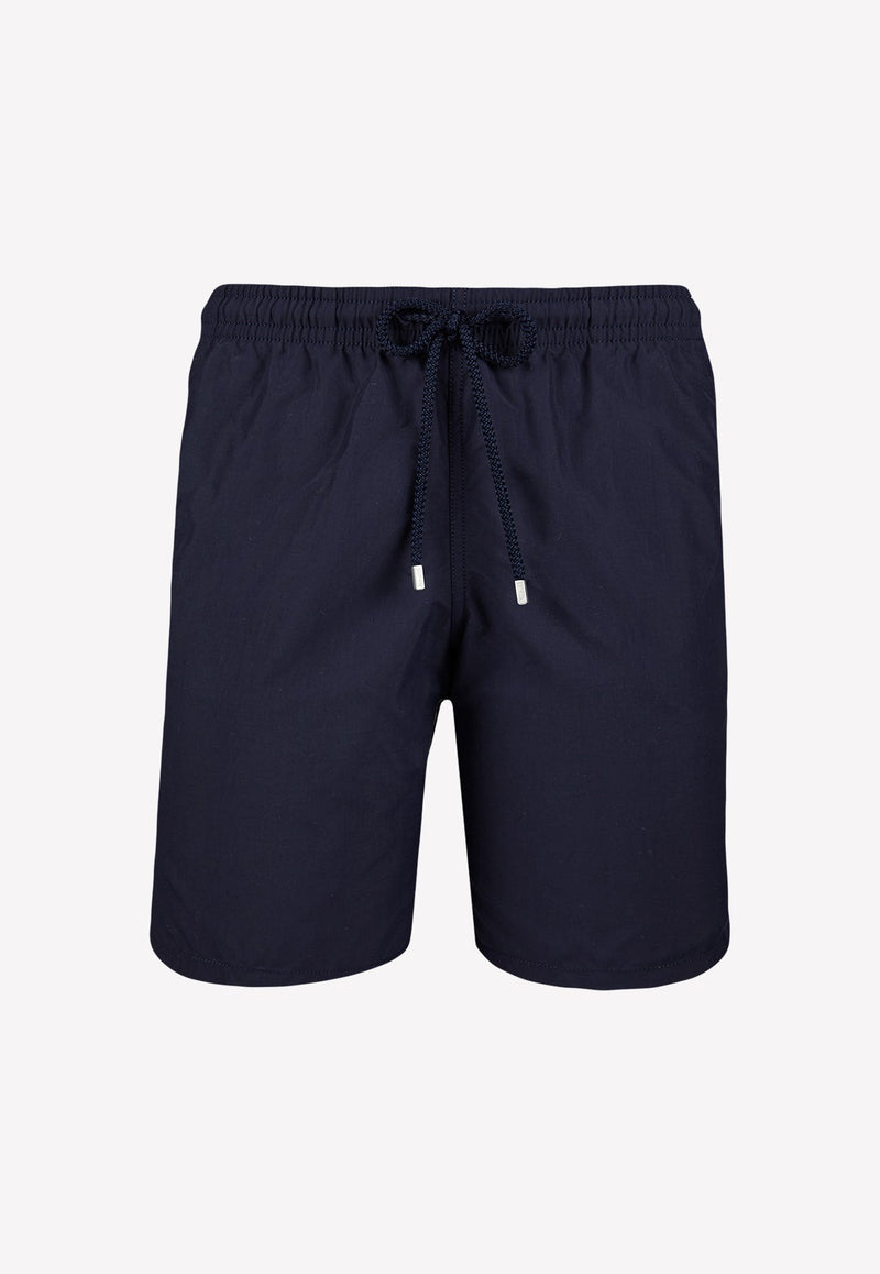 Solid Long Swim Shorts