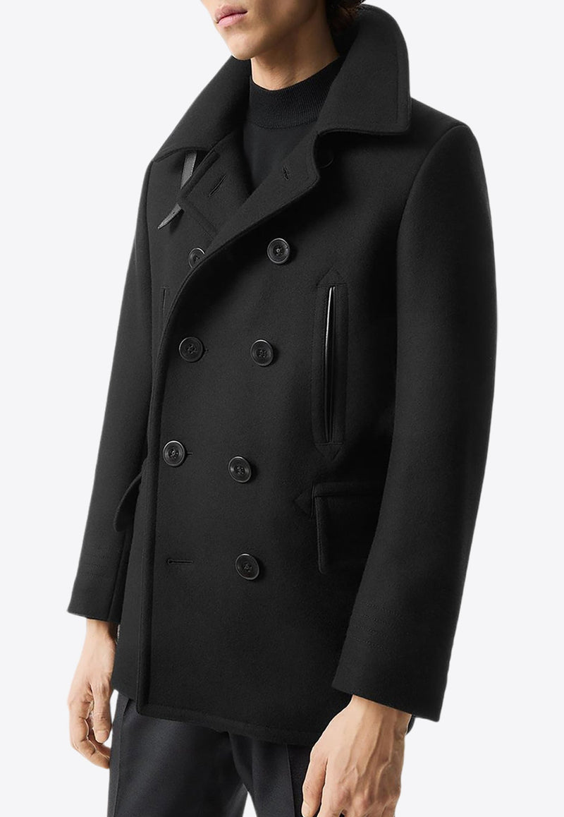 Melton Double-Breasted Overcoat