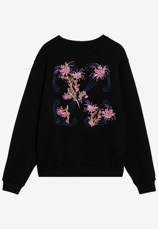 Embroidered Logo Crewneck Sweatshirt