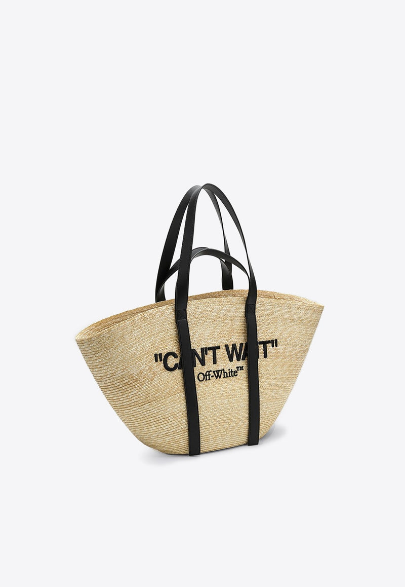 Day Off Woven Raffia Tote Bag