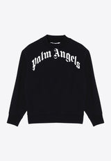 Boys Curve Logo Sweatshirt