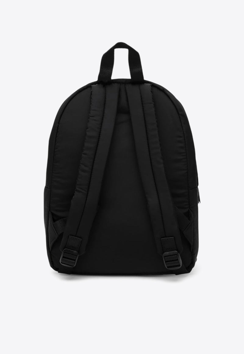 Logo Print Nylon Backpack