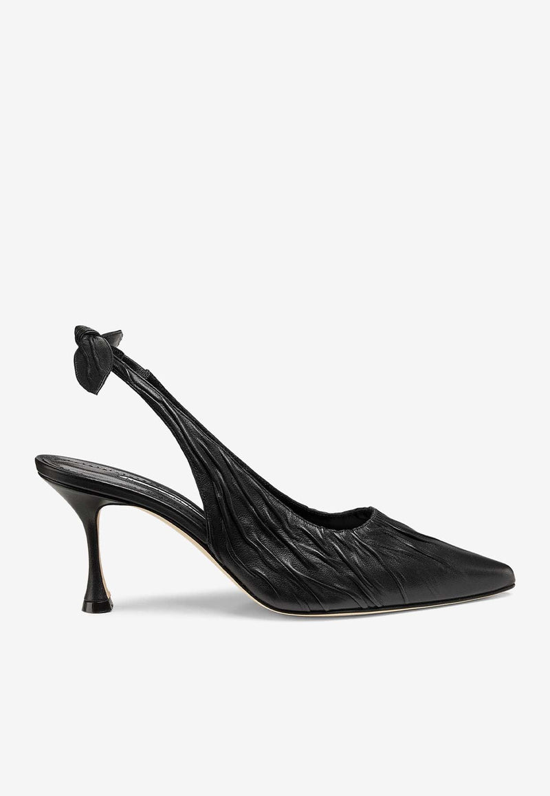 Pelagalo 70 Nappa Leather Slingback Pumps