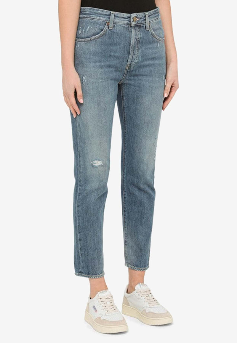 Basic High Waist Ranch Jeans