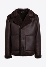 Finn Shearling-Trimmed Faux Leather Jacket